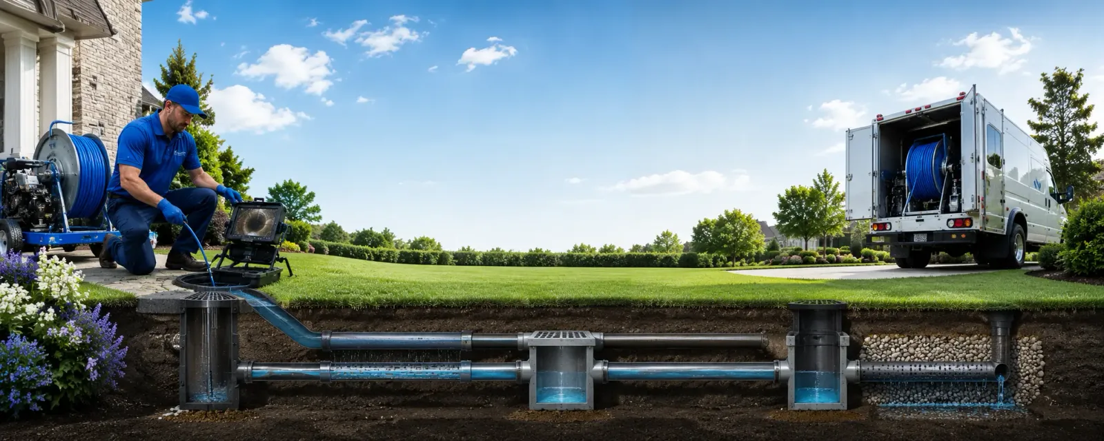 Outdoor drain cleaning information for Solon, ME